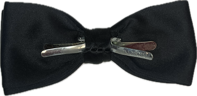 U.S. Military Black Bow Tie - Clip On