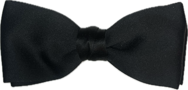 U.S. Military Black Bow Tie - Clip On