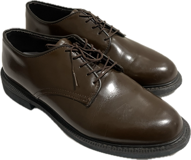 CAPPS COLONEL MEN\'S LEATHER OXFORD - BROWN | 90259-A DRESS SHOES 10 D Capps 90259-A Colonel Brown AGSU Uniform Oxford USA Made main image 3