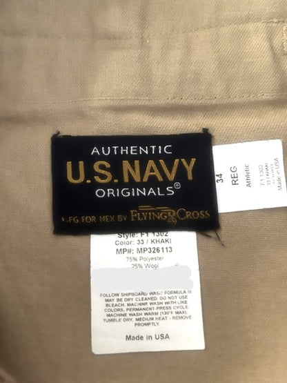 US NAVY Male Service Khaki Trousers