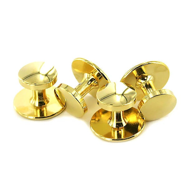 US MILITARY Gold Shirt Studs