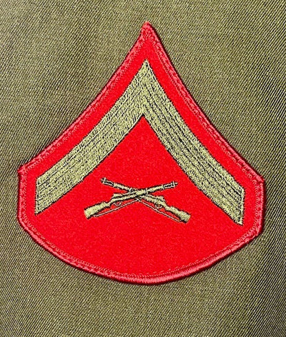 USMC Enlisted Male Green Service Coat - Lance Corporal