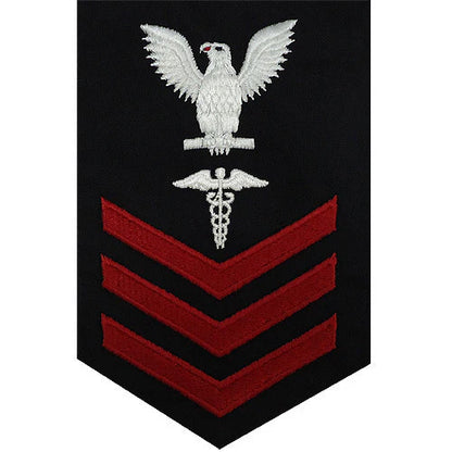 US NAVY E-4/5/6 Hospitalman Rating Badge