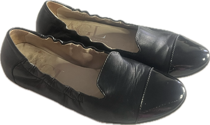 AGL Black Leather Loafers