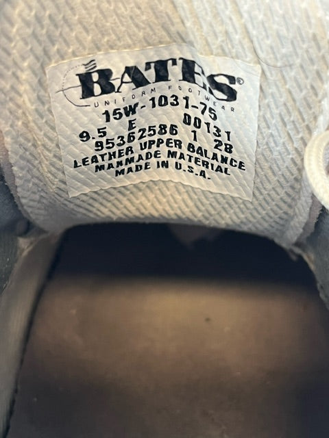 Bates Men's White Leather Oxfords Size 9E