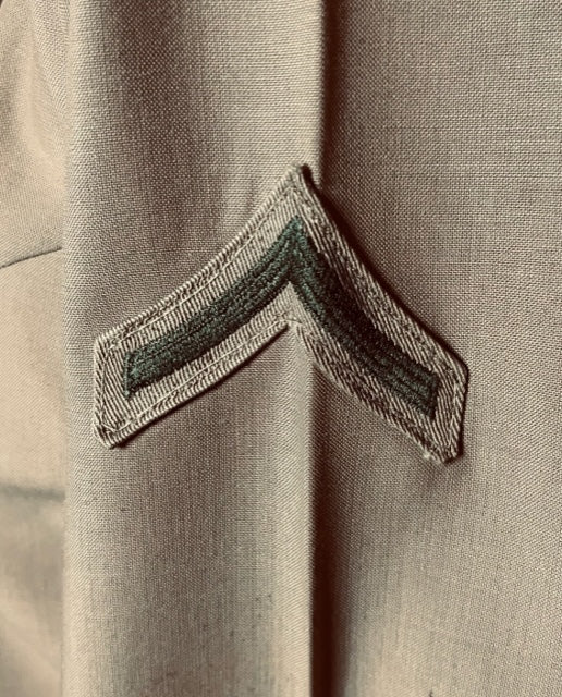 VINTAGE - USMC Female Khaki Short Sleeve Khaki Blouse