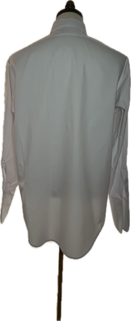 Men's Pleated Formal White Shirt