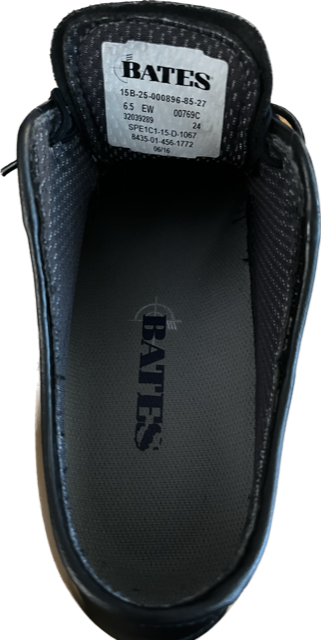 Bates Men's Leather Uniform Work Shoe Size 6.5EW