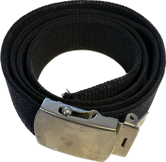 FAIR - Black w/ Silver Buckle Belt