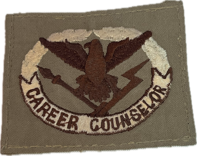 US ARMY Career Counselor Desert Sew On Badge