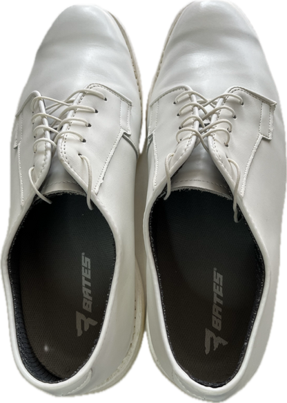 Bates Men's White Leather Oxfords Size 11.5E