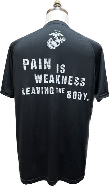 USMC - Pain is Weakness Leaving the Body T-Shirt