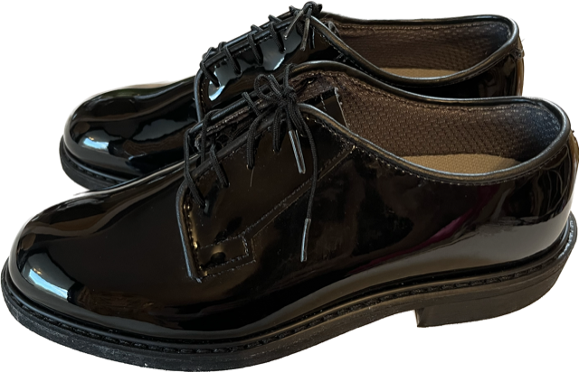 Bates Men's High Gloss Oxford Size: 6, Black