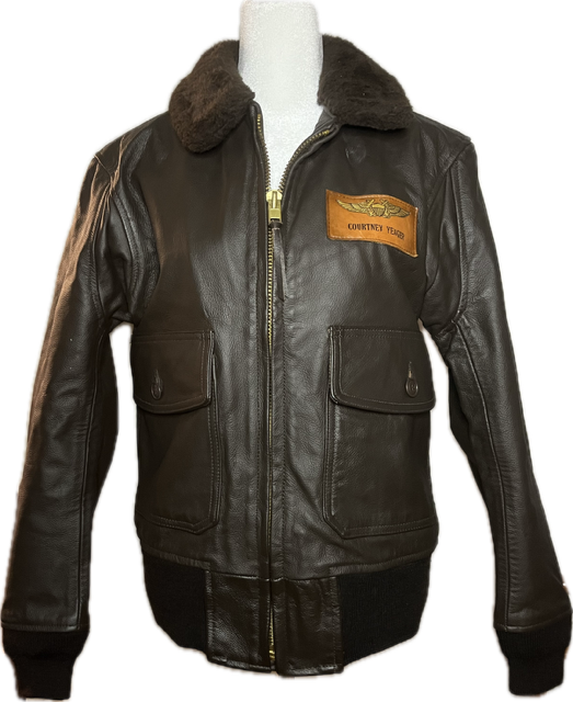 US NAVY Leather Flight Jacket