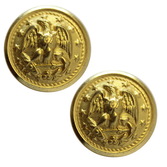 US NAVY Button Screw Back with Tube