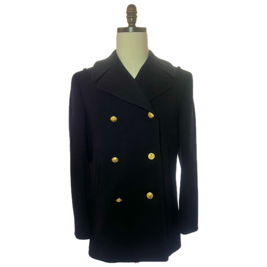 US NAVY Men's Officer/CPO Reefer Peacoat