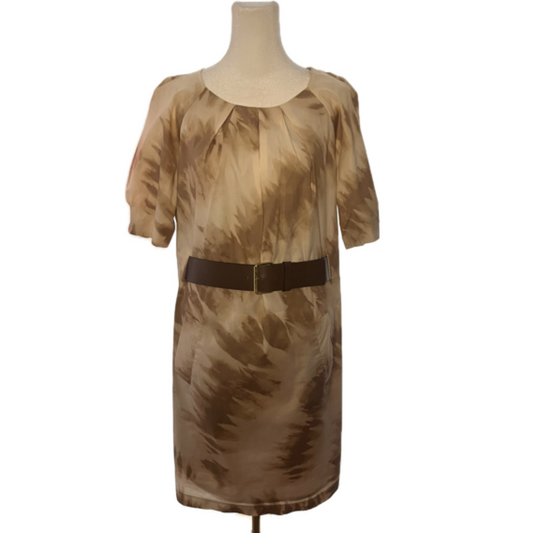 Michael Kors Short Sleeve Belted Dress