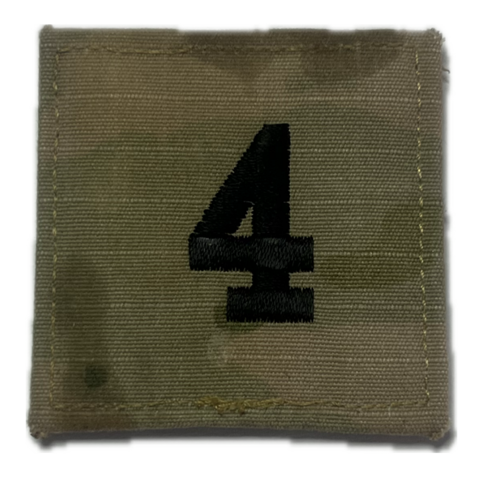The Citadel Number Patch – Hook & Loop for ACU/OCP Blouse – Second Tour ...