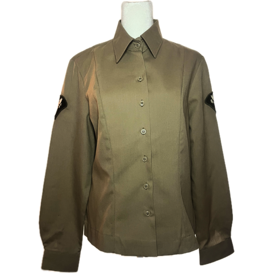 US ARMY Enlisted Female Army Green Service Uniform (AGSU) Long Sleeve Shirt