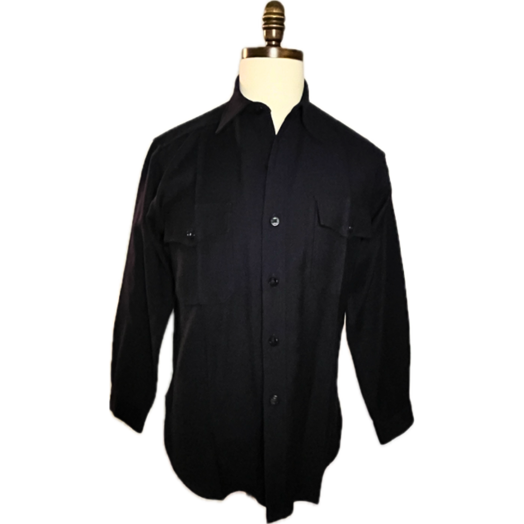 VINTAGE - US NAVY Male Wool Shirt Jacket