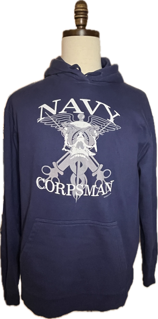 US NAVY Corpsman Skull Sweatshirt