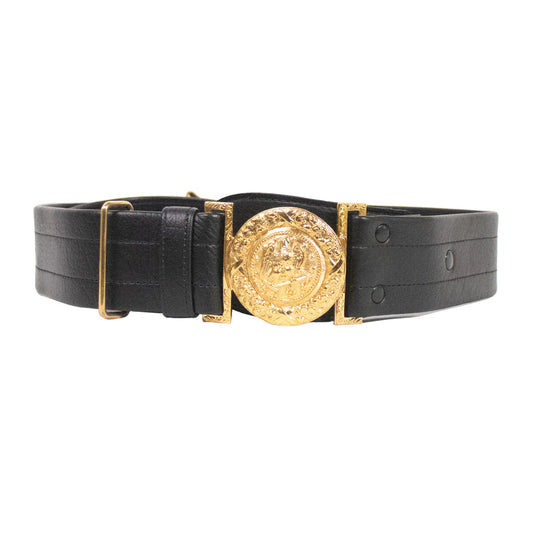 US NAVY Sword Belt with Gold Buckle - Vinyl