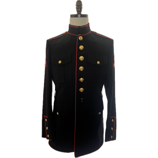 USMC Male Enlisted Dress Blue Coat - Private First Class Chevrons