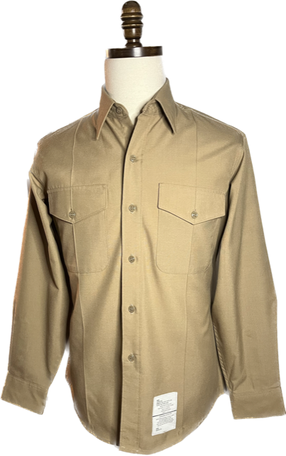 USMC Men's Khaki Long Sleeve Shirt