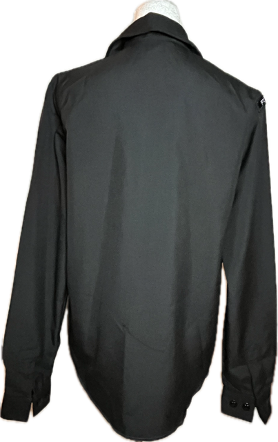 VINTAGE - US NAVY Women's Long Sleeve Blue Dress Shirt