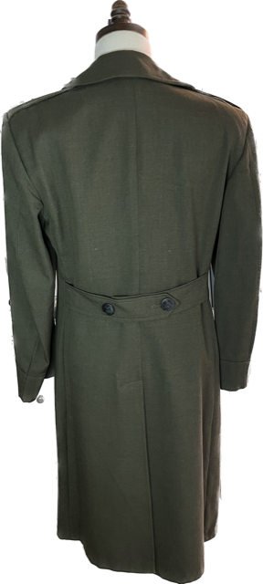 VINTAGE - USMC Wool Serge Green Overcoat