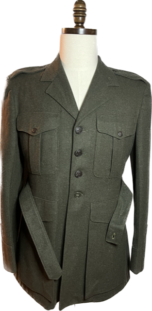 VINTAGE - USMC Officer Male Green Service Coat