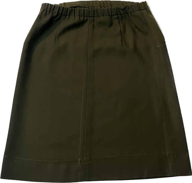 VINTAGE  -  USMC Green Service Maternity Skirt