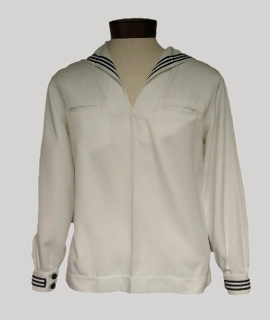 US NAVY Male White Dress Jumper Top