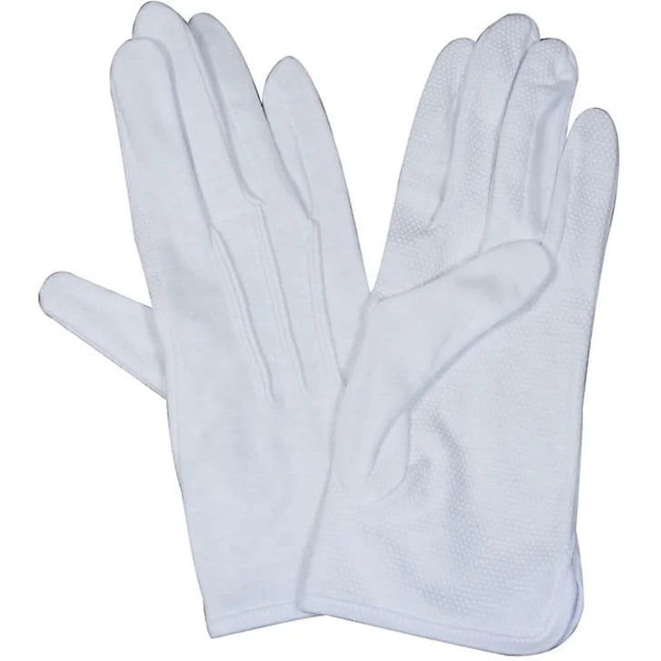 White Pebbled Gloves