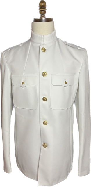 US NAVY Male Officer Service Dress White Coat