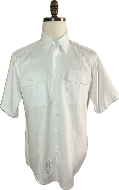 US Army Men's Short Sleeve White Shirt