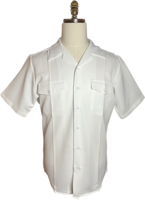 US NAVY Male Officer White Service Shirt